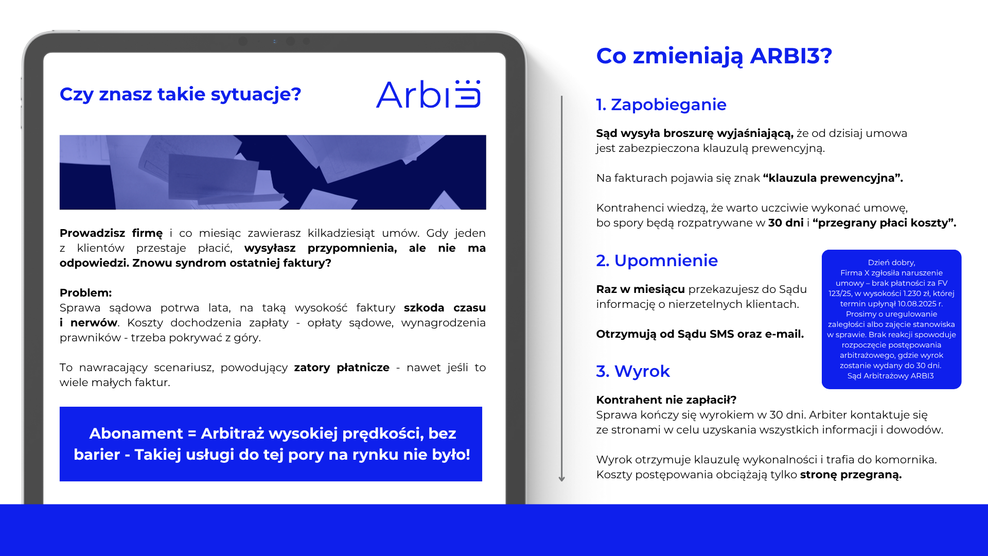 Arbi3 prezentacja oferty abonamentowej (4) Arbi3 prezentacja oferty abonamentowej (4)